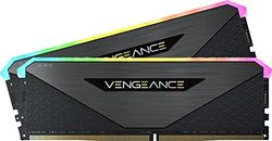 Corsair Vengeance RGB RT 16GB (2x8GB) DDR4 3200MHz C16 Desktop Memory (Dynamic RGB Lighting, Optimised for AMD 300/400/500 Series, Compatible with Intel 300/400/500 Series) Black