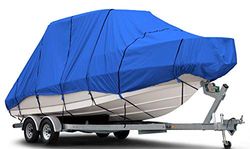 Budge B-620-X6 Housse de Bateau Rigide 600 Deniers Bleu 6 m à 6 m de Long (Largeur de Poutre jusqu'à 269 cm) imperméable et résistante aux UV