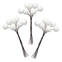 Baker Ross - Bayas de nieve artificial: suministros creativos de arte y manualidades navideños para proyectos y decoración para niños (paquete de 70) (AR946)