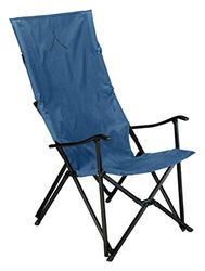 Grand Canyon EL Tovar HIGHBACK - Chaise de Camping, Chaise Pliante avec accoudoir et Dossier Haut - jusqu'à 100 kg - Aluminium - Bleu foncé (Bleu)