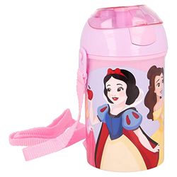 Botella infantil con correa de 450 ml de Princesas Disney