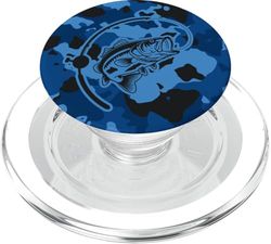 Camuflaje para pescadores de río y pescadores de lubina PopSockets PopGrip para MagSafe
