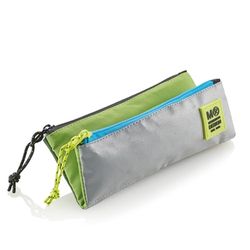 Miquelrius - Portatodo Doble Compartimento, Estuche Escolar Mini, Cierres Cremalleras de plástico Resistente, Tiradores metálicos, Portatodo Estuche de 200 x 90 x 15 mm, Rider Green