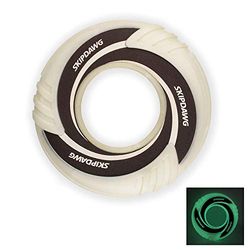 SKIPDAWG Hond Glow Disc, Vliegende Disc Lichtgewicht TPR/Nylon Stof Niet-Giftig Materiaal, Huisdier Training/Outdoor Night Oefening voor Honden, Diameter
