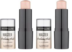 Maybelline Master Strobing Stick Iluminador, Tono: 100 Light - 30 g (Paquete de 2)