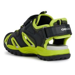 Geox J Borealis Boy C, Sandalia, Negro Lima, 34 EU