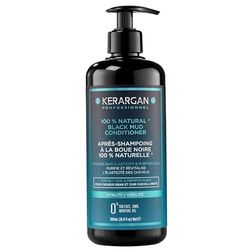Kerargan - Revitalizing Conditioner with Dead Sea Black Mud - Vitality and Hydration for Oily Hair and Irritated Scalp - Purifies & Restores Elasticity - Sulfate, GMO, Mineral Oil-Free - 16.9 Fl oz