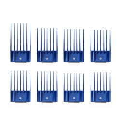 Andis 13105 - Juego de 8 peines universales a presión, tamaños: 5/8", 11/16", 3/4", 13/16", 7/8", 15/16", 1-1/4"