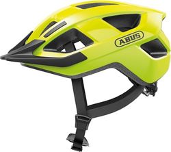 ABUS Aduro 3.0 LED, Casco da Bicicletta Unisex Adulto, Giallo (Signal Yellow), L (58-62 cm)