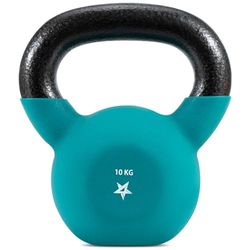 Yes4All YCBQ Neopreen Coated Kettlebell Gewichten, Krachttraining Kettlebells - 10KG Teal