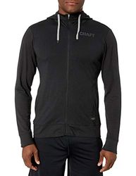 Craft Heren Deft 2.0 Full-zip Jersey trainingsjack - zwart, donkergrijs jassen