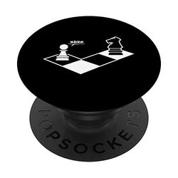 Divertente Regalo scacchi-giocatore di scacchi retrò PopSockets PopGrip: Impugnatura per Telefoni Cellulari e Tablet Intercambiabile