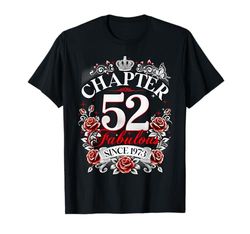 Womens Chapter 52 Fabulous Since 1973 52nd Birthday Design Maglietta