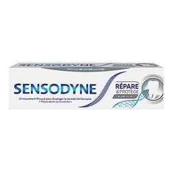 Sensodyne Dentifrice Répare & Protège Blancheur, Pour Dents Sensibles, Protection Longue Durée Contre La Sensibilité Dentaire, 75ml