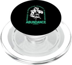 Verde azulado claro Aqua Abundance Mindset Light Teal Aqua Graphic PopSockets PopGrip para MagSafe