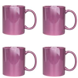 SHATCHI 6Pcs Purple Colour Sublimation Mugs 11oz - Sublimation Cups Coated Cup Heat Press Printing Tea Coffee Mugs Personalise Gift