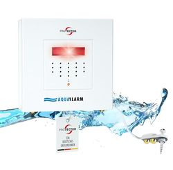 Protector WA-1.2 Watermelder met extra externe waterniveausensor voor kelder, wasmachine en pompbehuizingen | wateralarm met 90 cm sensorkabel | werkt op batterijen en dubbele sensortechnologie