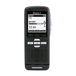 Grundig Digta 7 Slide, Dictaphone Noir avec Digtasoft One, Typ 702