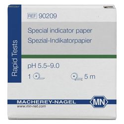 Macherey & Nagel Rollo de papel indicador especial ML-6181, pH 5.5-9.0, 5 m de largo x 7 mm de ancho