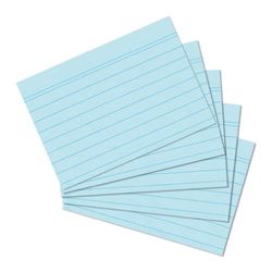Herlitz 1150507 Index Card A5 Pack van 100 Blauw