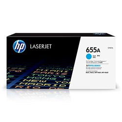 HP 655A Toner LaserJet Cyan Authentique, pour HP Color LaserJet Enterprise M652/M653/MFP M681/MFP M682 (CF451A)