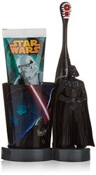 Mr White Jr Coffret Cadeau Motif Star Wars - 1 Brosse à dent éléctrique + 1 dentifrice 75ml + 1 personnage 3D