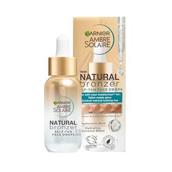 Garnier Ambre Solare Brun Utan Sol-Droppar för Ansiktet, Ger en Naturligt Solkysst Ton, Vegansk, 30 ml