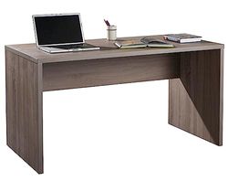 Composad Bureau linéaire pour Le Bureau et l'étude, Table d'ordinateur Minimale, Bureau de Travail, 138,2 x 69 x h74,5 cm, Couleur chêne Truffe