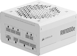 CORSAIR RM1000e (2025) Alimentation ATX Entièrement Modulaire à Faible Bruit avec Câble 12V-2x6 – Compatible ATX 3.1 et PCIe 5.1, Efficacité Cybenetics Gold, Condensateurs Résistants à 105°C – Blanc