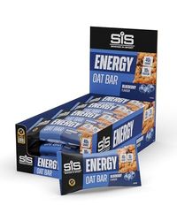 Science in Sport Energy Oat Bar 70g 12-Pack Blueberry – Delicious with 40g of carbohydrates and 10g of protein, tasty snack for your training