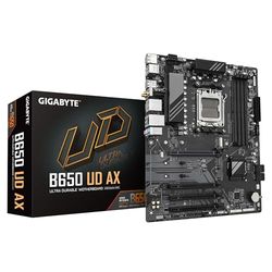 GIGABYTE B650 UD AX Scheda Madre - Supporta CPU AMD Ryzen Serie 9000, VRM a 6+2+2 fasi, fino a 7600MHz DDR5 (OC), 1x PCIe 5.0 + 2x PCIe 4.0 M.2, LAN GbE, Wi-Fi 6, USB 3.2 Gen 2