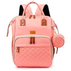Edibaby, Rugzak voor baby's, luierkussen, luiertas, luiertas, luiertas voor moederschap, draagbaar met haak voor kinderwagen, melocoton, M, Casual