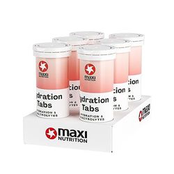 MaxiNutrition Hydration tabs, Pink Grapefruit, Zero Sugar| Effervescent Electrolyte Tablets| for Improved Hydration and Recovery | Suitable for Vegans and Vegetarians | 6 x 10 Tablets (6 Pack)