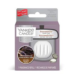 Yankee Candle Charming Scents Car Air Freshener Refill, Dried Lavender & Oak, Farmers’ Market Collection