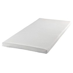 Todocama Topper viscoelastico, Poliuretano, Bianco, 90 x 190 cm