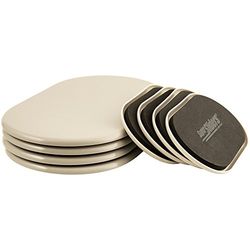 Deslizadores ovais de feltro para móveis pesados para proteger o chão (4 unidades), 4704395N