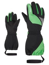 Ziener Guanti da sci LAILACO per bambini | impermeabili, senza PFC, verde palla, 4