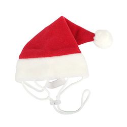 Puppia PDDF-SH23-RDM Kerstmuts voor honden, M, rood