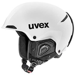 uvex Jakk+ IAS - skidhjälm för dam och herr - individuell storleksanpassning - optimerad ventilation - white matt - 52-55 cm