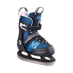 K2 Patins à Glace Merlin Ice - pour garçon - Noir - Bleu - Pointure EU : 32-37