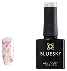 Bluesky Gel Nail Rolir, Flirt SP16, coeurs roses, Gliiter, Confettis, Saint Valentin, UV / LED Foak-Off Gel Polon
