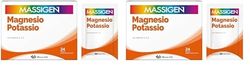 Massigen - Magnesio e Potassio, Gusto Arancia Rossa, Mantengono il Benessere del Sistema Nervoso, Integratore con Vitamine A, C, E, 24 Bustine da 6 g (Confezione da 2)