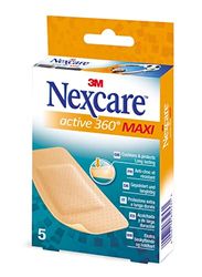 Nexcare CerottiFlexible Foam MAXI Active, 50 mm x 101 mm, confezione da 5 pezzi