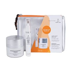 Youth Lab. Pack Glow Up. Set compuesto por la Crema Antiarrugas Wrinkles Erasure Cream 50 ml y el Contorno de Ojos Shot For Eyes 15 ml. Efecto Anti edad y Reafirmante.