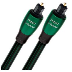 AudioQuest Forest Optilink Mini 3 m audiokabel TOSLINK 3,5 mm zwart - audiokabel (Toslink, 3,5 mm, glasvezel, 3 m, zwart)