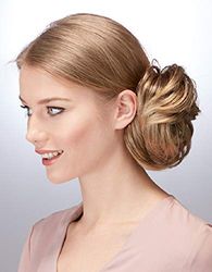 HOTHAIR The Undone Chignon, Light Choc/Candy Blonde