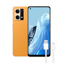 OPPO Reno7 – Smartphone 128GB, 8GB RAM, Dual Nano SIM, Snapdragon 680, Pantalla 6,43”, Cámara 64MP+2MP, Cámara Microscopio 2MP, Cámara selfie 32MP, Batería 4500mAh, Carga Rápida 33W - Naranja