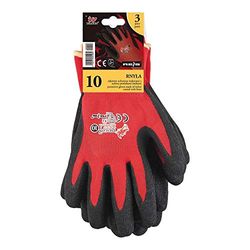 Rijst RNYLA-S_CB11 Dragon beschermende handschoenen, rood-zwart, 11 afmetingen, 12 stuks