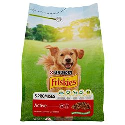 FRISKIES vitafit Active pienso para el Perro, con Manzo, 3 kg