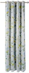 Albani Curtain with 8 Eyelets / Naomi1/ 245 x 135 cm, White/Yellow, 245x135 cm